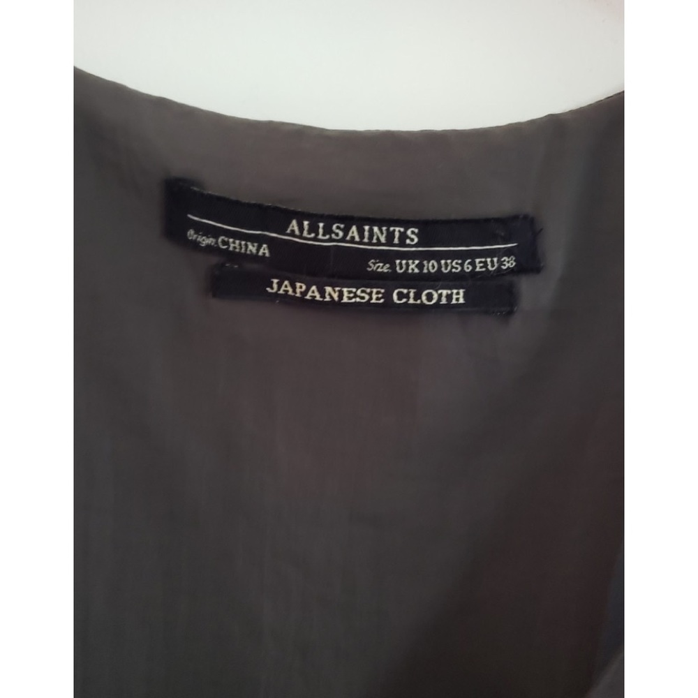 Pre-owned ALLSAINTS SLEEVELESS  RUCHED DRESS - Picture 12 of 12